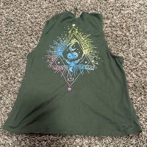 No Boundaries Olive Green Top